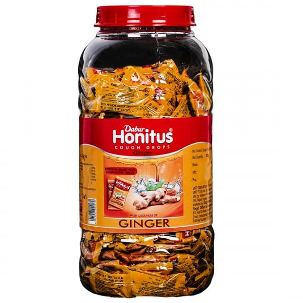 Dabur Honitus Cough Drops Ginger Jar 300 x 2.4 g