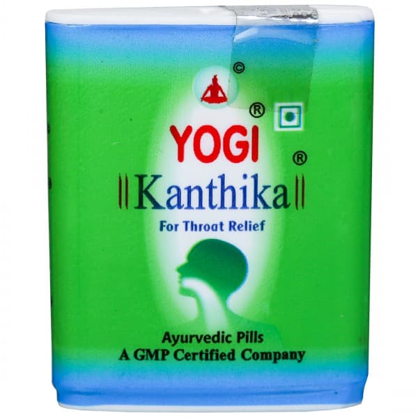 Yogi Kanthika for Throat Relief Ayurvedic Pills Pack Of 70