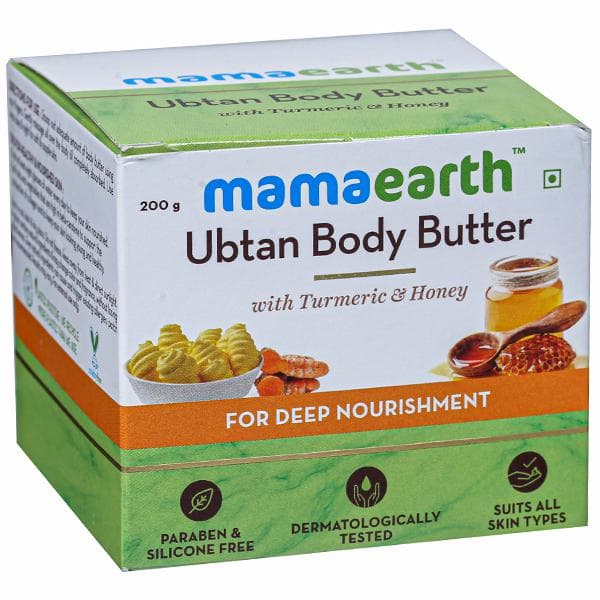 Mamaearth Ubtan Body Butter for Deep Nourishment 200 g