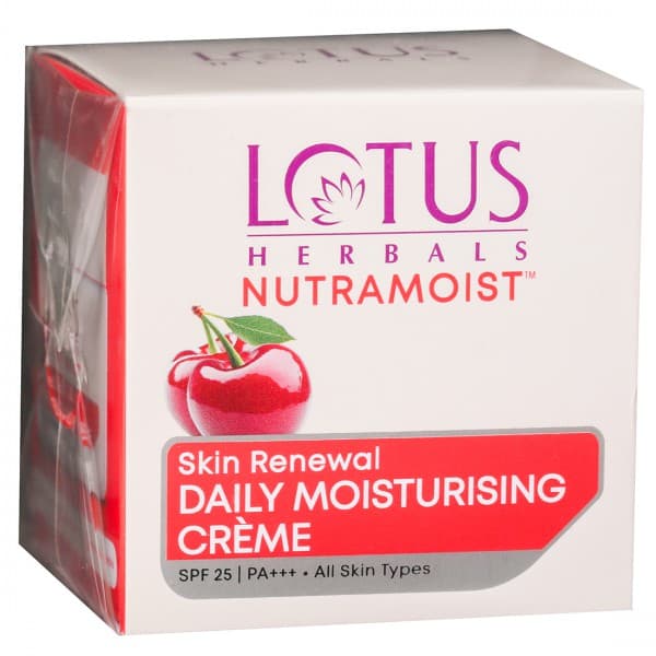 Lotus Herbals Nutramoist SPF 25 PA+++ Skin Renewal Daily Moisturising Creme 50 g