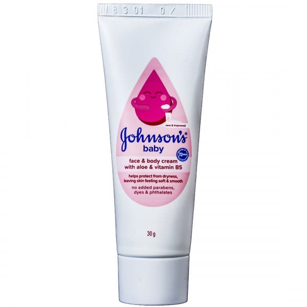 Johnsons Baby Face & Body Cream With Aloe & Vitamin B5 30 g