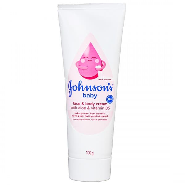Johnsons Baby Face & Body Cream With Aloe & Vitamin B5 100 g