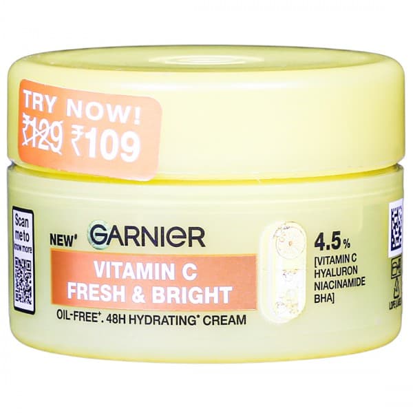 Garnier Vitamin C Fresh & Bright 48H Hydrating Cream (Rs. 20 Off) 20 ml