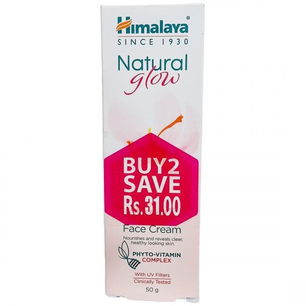 Himalaya Natural Glow Kesar Face Cream (Buy 2 Save Rs. 31) Pack Of 2 x 50 g