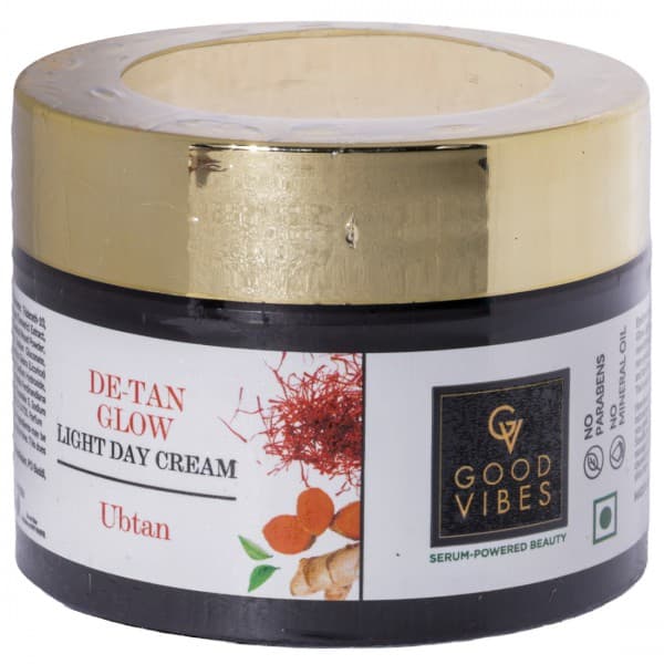 Good Vibes Ubtan De Tan Glow Light Day Cream 50 g