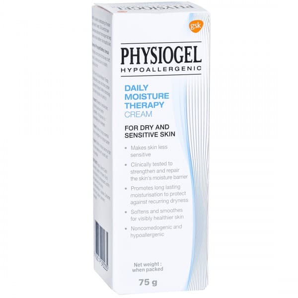Physiogel Hypoallergenic Daily Moisture Therapy Cream for Dry and Sensitive Skin 75 g