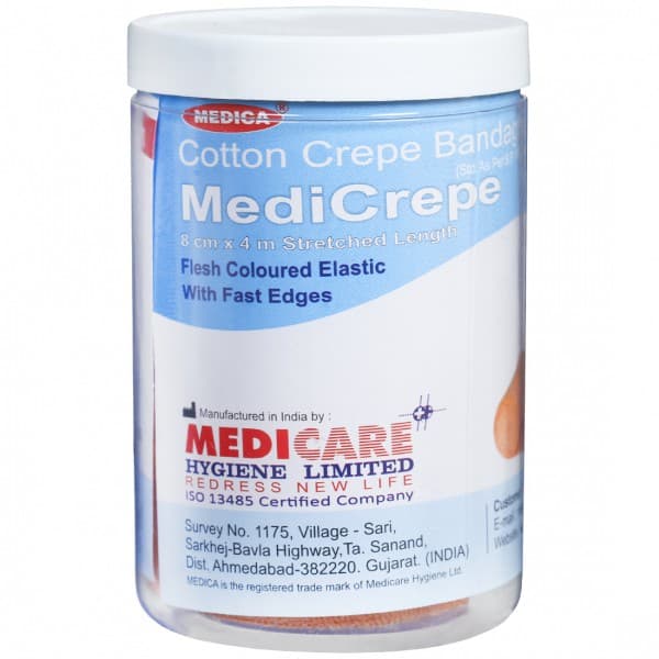 Medicrepe Cotton Crepe Bandage 8 cm x 4 m