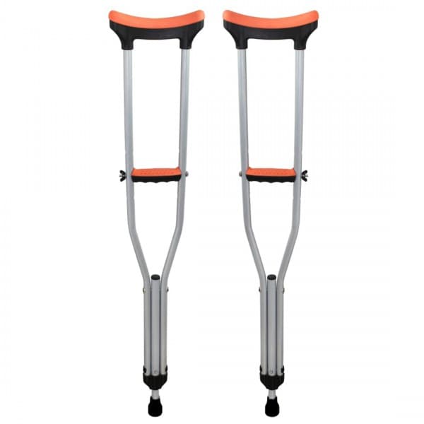 Flamingo Under Arm Crutches Silver M Pack Of 2