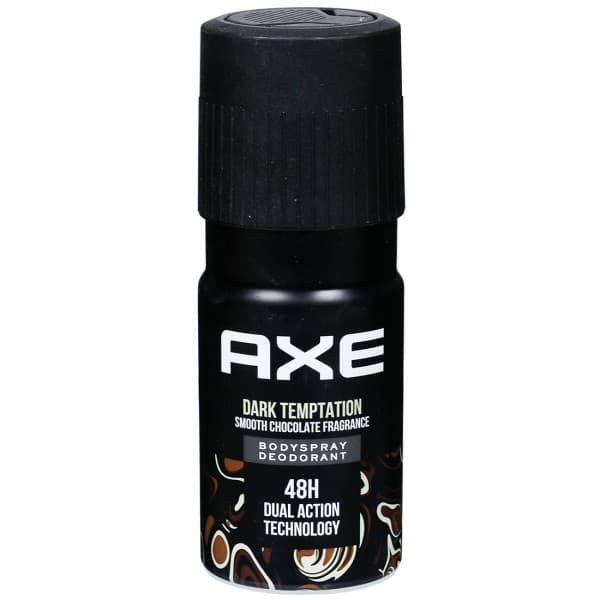 Axe Dark Temptation Smooth Chocolate Fragrance Body Spray Deodorant 48 H Dual Action Technology 150 ml