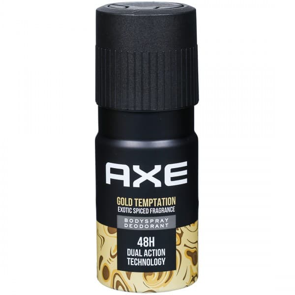 Axe Gold Temptation Exotic Spiced Fragrance Body Spray Deodorant 48 H Dual Action Technology 150 ml