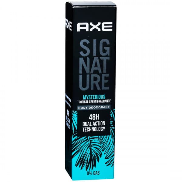 Axe Signature Mysterious Tropical Green Fragrance Body Deodorant 48 H Dual Action Technology 122 ml