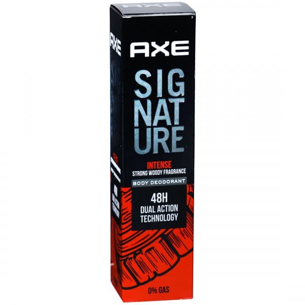 Axe Signature Intense Strong Woody Fragrance Body Deodorant 48H Dual Action Technology 122 ml
