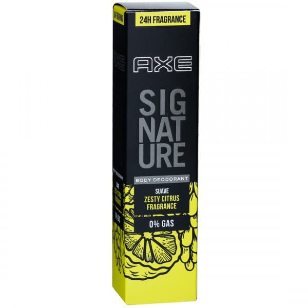 Axe Signature Suave Zesty Citrus 24H Fragrance Body Deodorant 122 ml