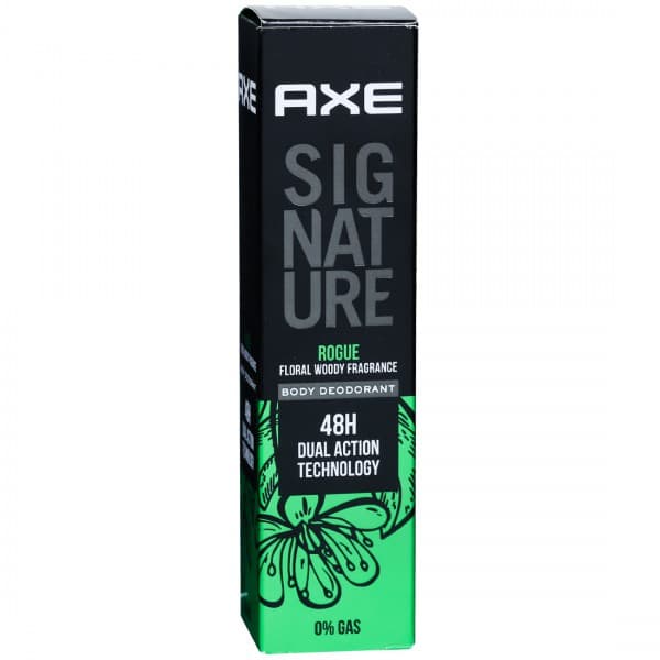 Axe Signature Rogue Floral Woody Fragrance Body Deodorant 48H Dual Action Technology 122 ml