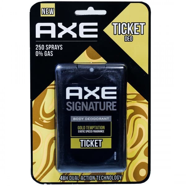 Axe Signature Gold Temptation Exotic Spiced Fragrance Body Deodorant 48 H Dual Action Technology 17 ml
