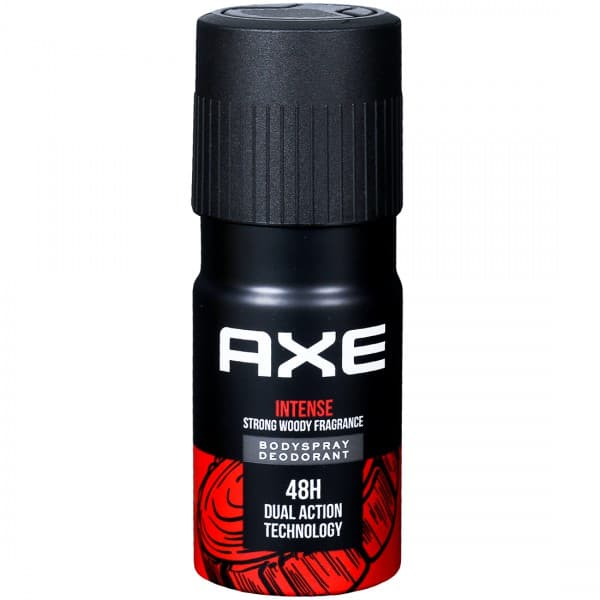 Axe Intense Strong Woody Fragrance Bodyspray Deodorant 48H Dual Action Technology 150 ml