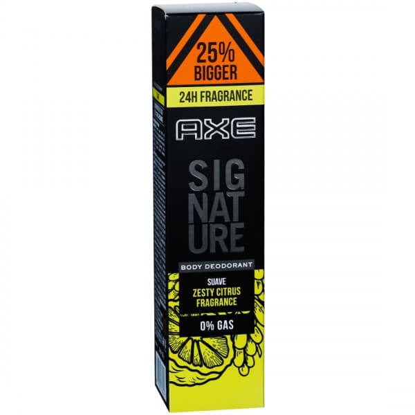 Axe Signature Suave Zesty Citrus 24H Fragrance Body Deodorant 154 ml