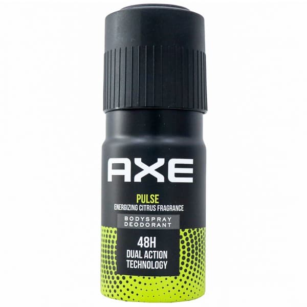 Axe Pulse Energizing Citrus Fragrance Bodyspray Deodorant 48H Dual Action Technology 150 ml