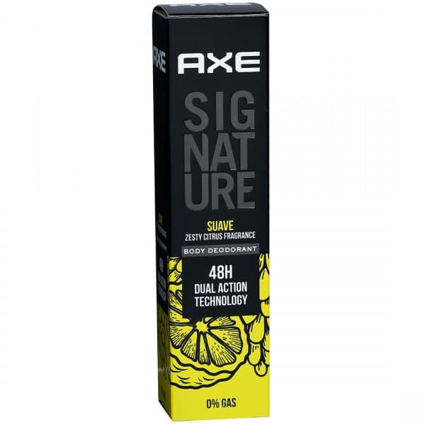 Axe Signature Suave Zesty Citrus Fragrance Body Deodorant 48H Dual Action Technology 122 ml