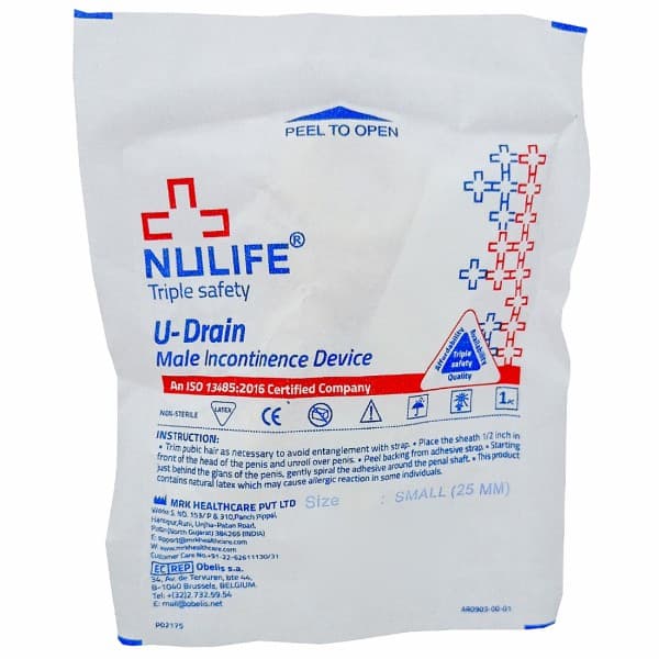 Nulife U Drain Male Incontinence Device Small (25 mm)