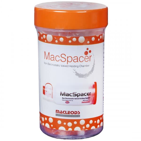 MacSpacer Non Electrostatic Valved Holding Chamber