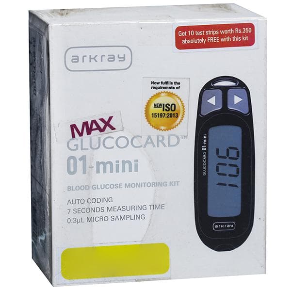 Glucocard (01) Blood Glucose Monitoring System Mini (Max) Pack Of 1