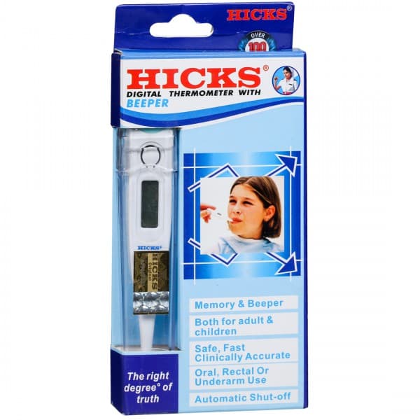 Hicks Digital Thermometer with Beeper Device MT-101M
