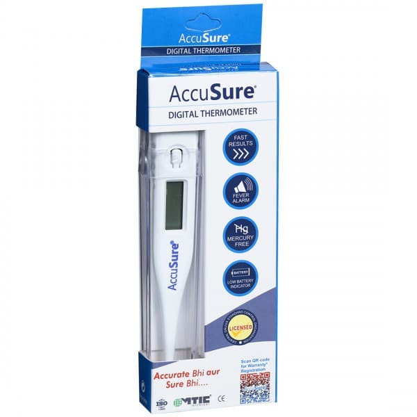 Accusure Digital Thermometer (MT-1027B) 124 x 18 x 9 mm