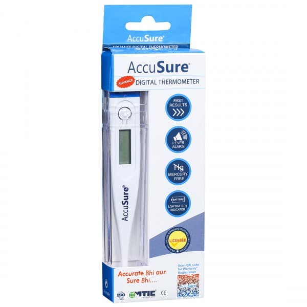Accusure Advanced Digital Thermometer (MT-1027B) 135 x 52 x 20 mm