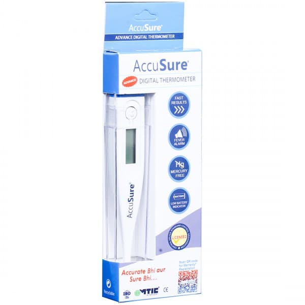 Accusure Advanced Digital Thermometer (MT-1027B) 52 x 19 x 135 mm