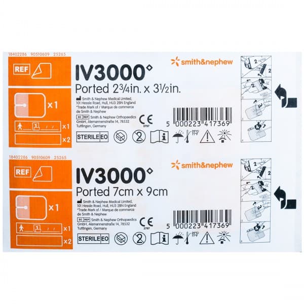 IV 3000 Ported Dressing 7 cm x 9 cm