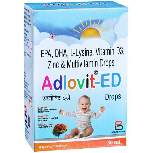 Adlovit ED Mixed Fruit Flavour Drops 30 ml