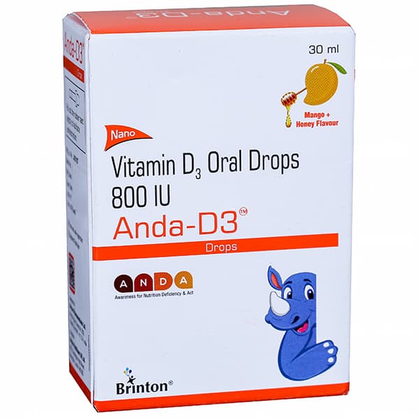 Anda D3 Mango + Honey Flavour Drops 30 ml
