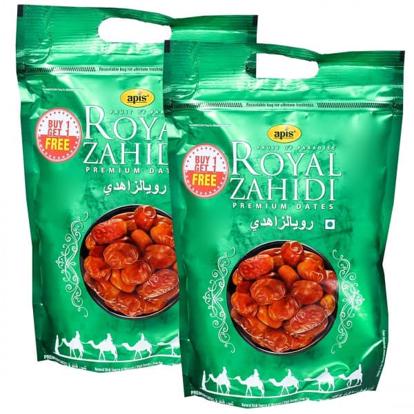 Apis Royal Zahidi Premium Dates (Buy 1 Get 1 Free) 2 x 500 g