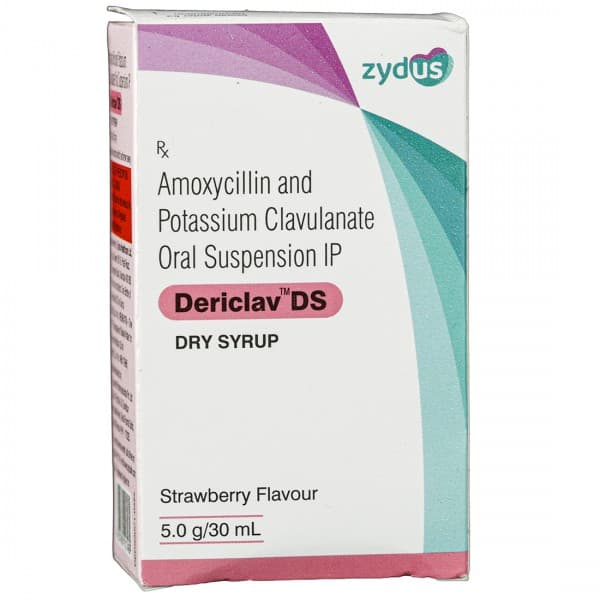 Dericlav DS Strawberry Flavour Dry Syrup 5 g/30 ml