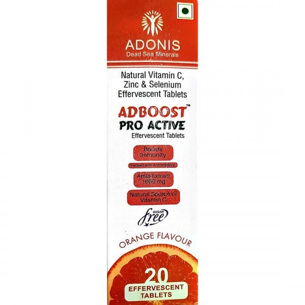 Adboost Pro Active Sugar Free Orange Flavour 20 Effervescent Tablets
