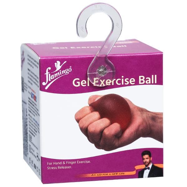 Flamingo Gel Exercise Ball Soft Yellow Universal