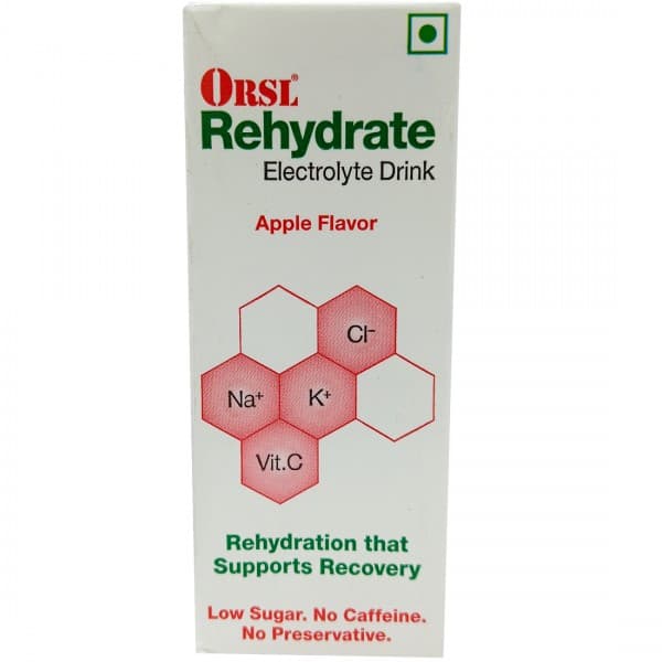 ORSL Rehydrate Electrolyte Drink Apple Flavor 200 ml