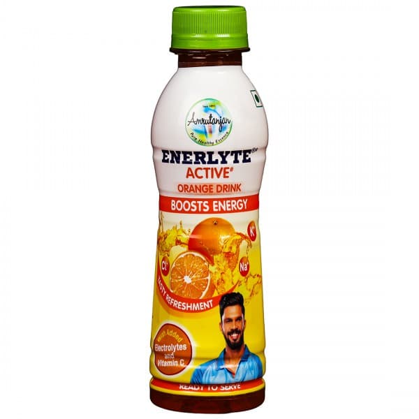 Amrutanjan Enerlyte Active Orange Drink 200 ml