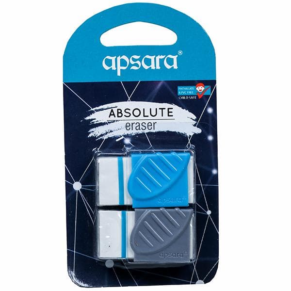 Apsara Absolute Eraser 102300201 Pack Of 2