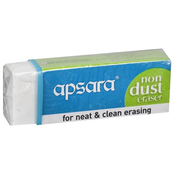 Apsara Non Dust Eraser (60 mm x 21 mm x 11 mm)