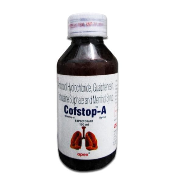 Cofstop A Sugar Free Expectorant 100 ml
