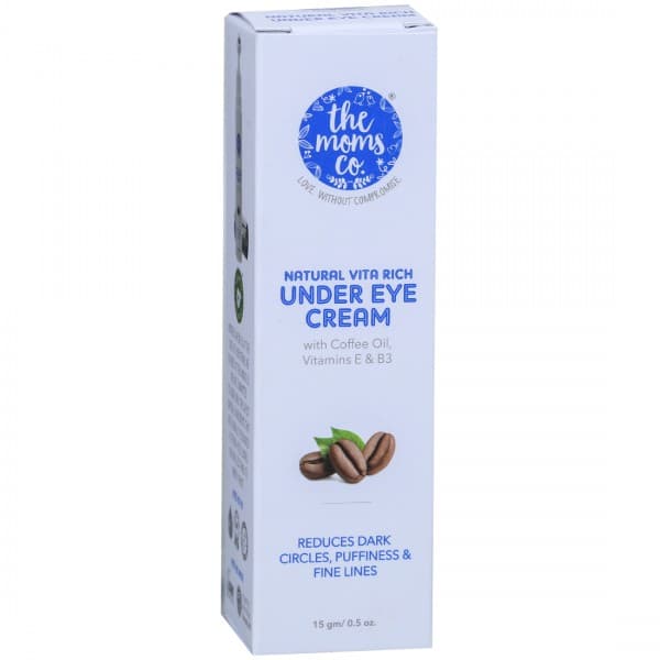 The Moms Co. Natural Vita Rich Under Eye Cream with Coffee Oil, Vitamins E & B3 15 g
