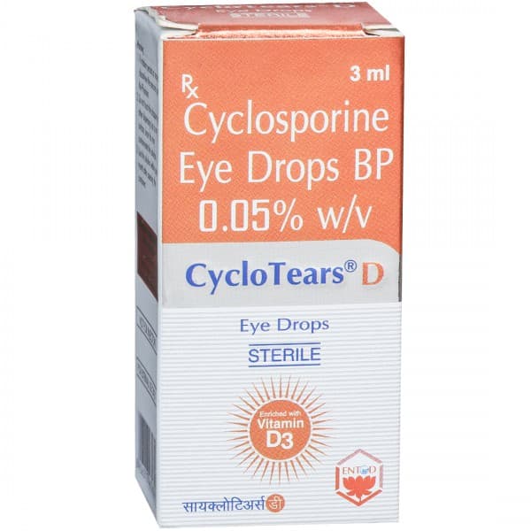 CycloTears D Eye Drops 3 ml