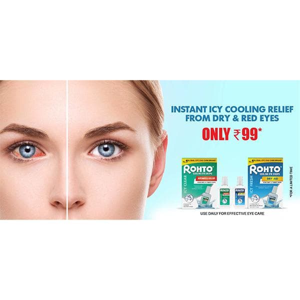 Rohto Icy Clear Eye Drop (Redness Relief, For Red & Tired Eyes) 10 ml