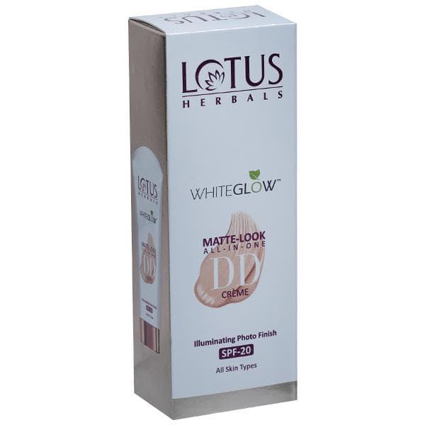 Lotus Herbals Whiteglow Matte-Look All In One DD Creme SPF 20 Pink Beige D1 50 g
