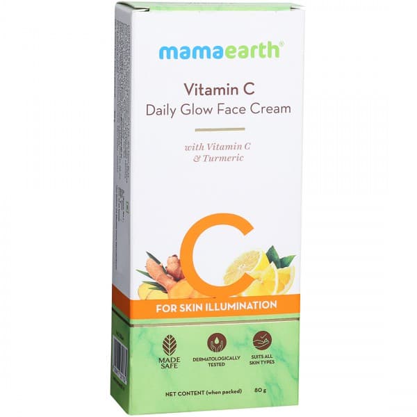 Mamaearth Vitamin C Daily Glow Face Cream with Vitamin C & Turmeric 80 g