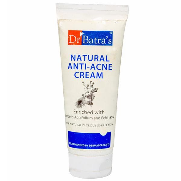 Dr Batra's Natural Anti-Acne Cream Enriched With Berberis Aquifolium & Echinacea 100 g