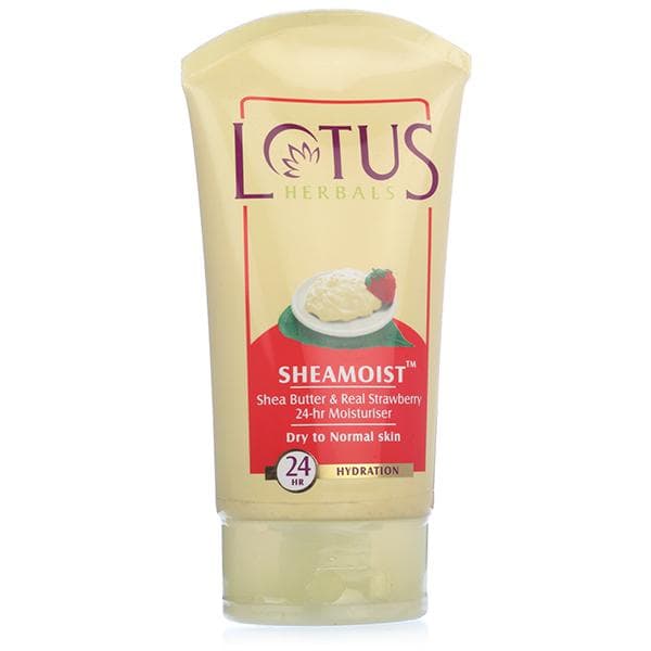 Lotus Herbals Sheamoist Shea Butter & Real Strawberry Moisturiser 120 g