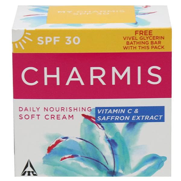 Charmis Spf 30 Daily Nourishing Soft Cream (Free Vivel Glycerin Soap 75 g) 100 ml